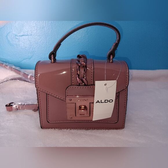 NWT Aldo Kentwell Pink Top Handle Bag - Picture 1 of 13